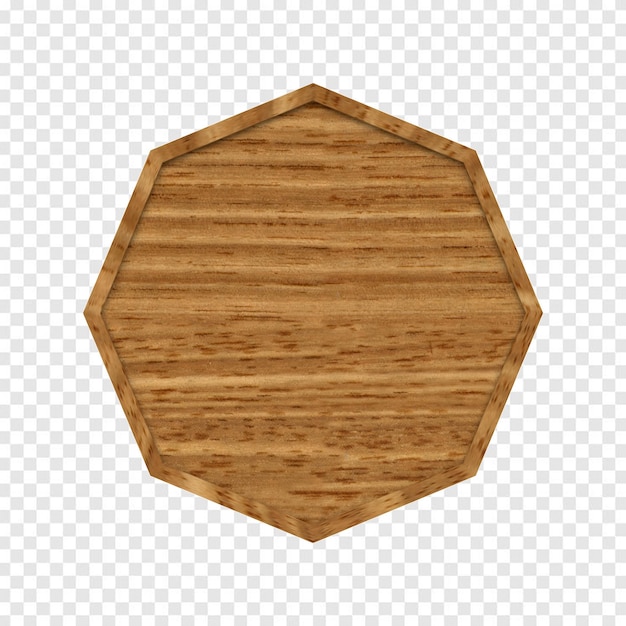 PSD eight-sided wooden board