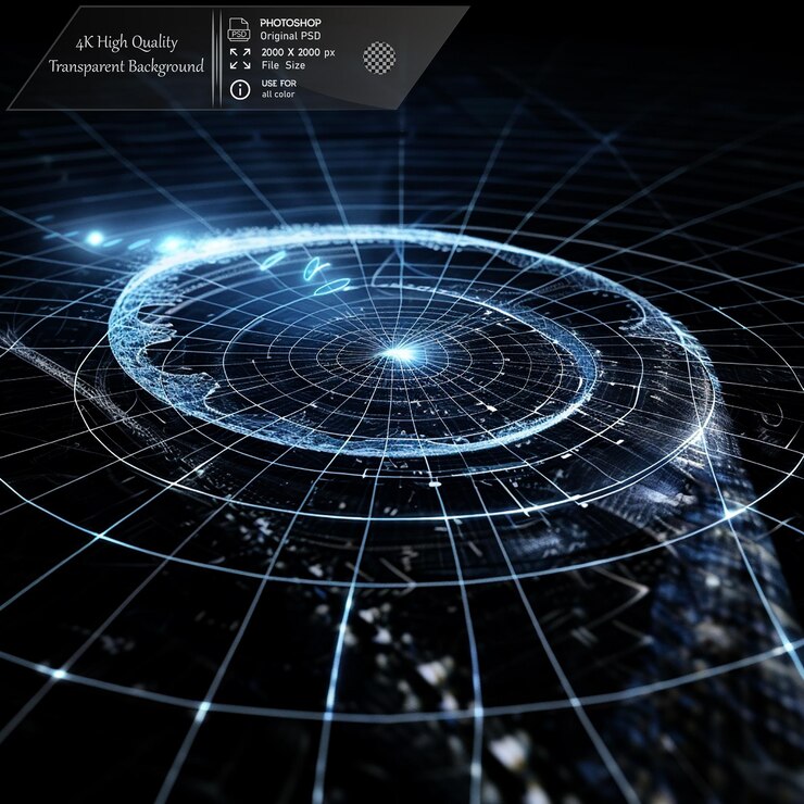 PSD einsteins theory describing how time and space are interconnected on transparent background