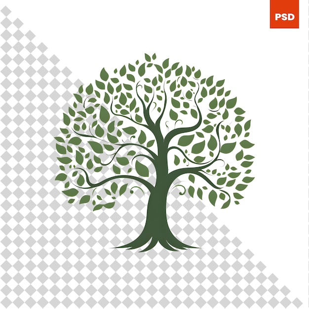 Ekologi träd vektor logotyp designmall Natur och miljökoncept
