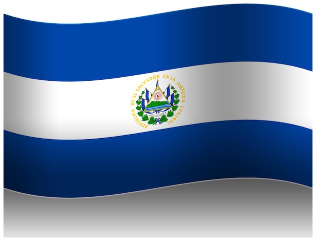 PSD el salvador macha flagą 3d