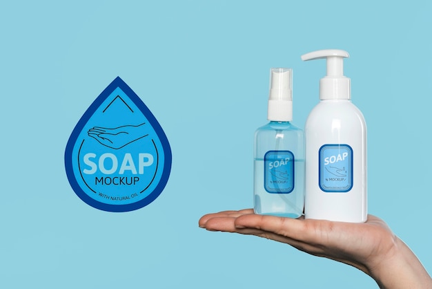 El yıkama sabunu mockup’ı