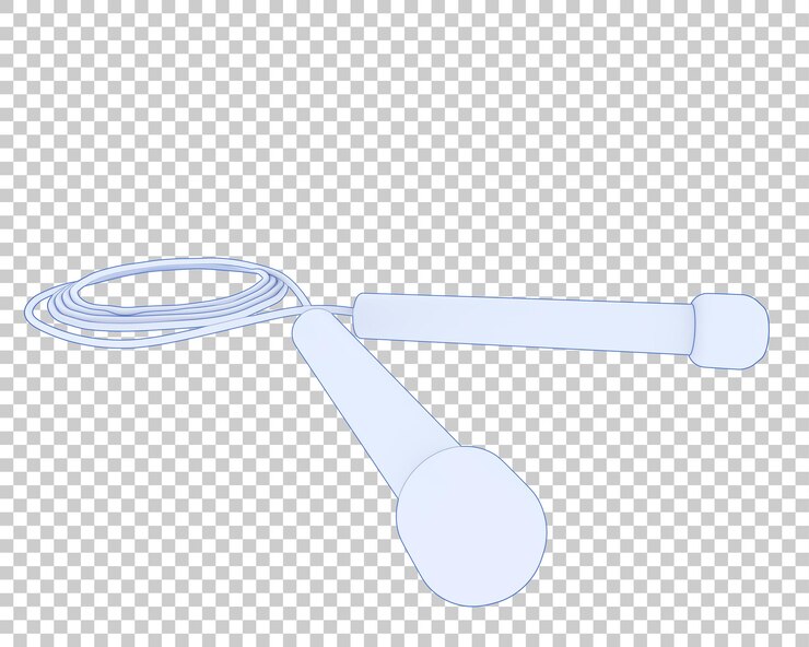 PSD elastic rope on transparent background 3d rendering illustration