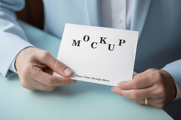 elderly person working mockup