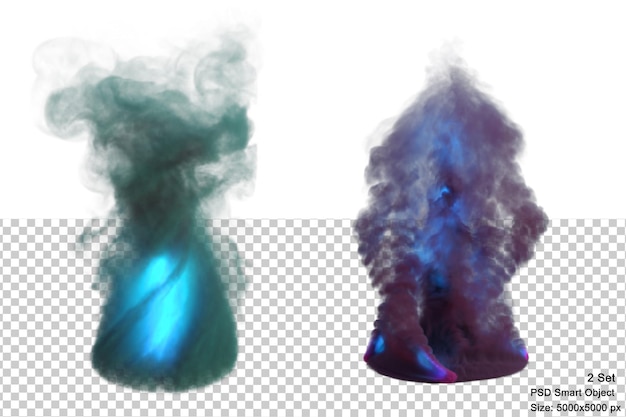 PSD eldritch magus effect isolated 3d render