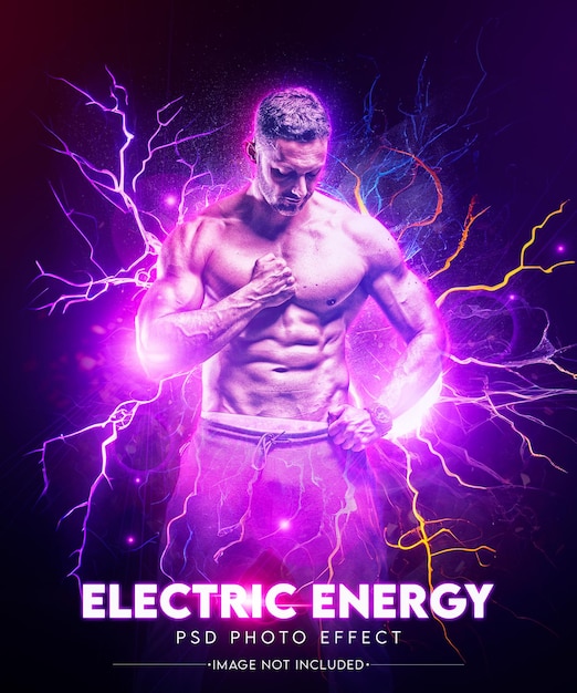 Electric energy lighting photo effect