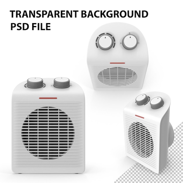 PSD electric fan heater png