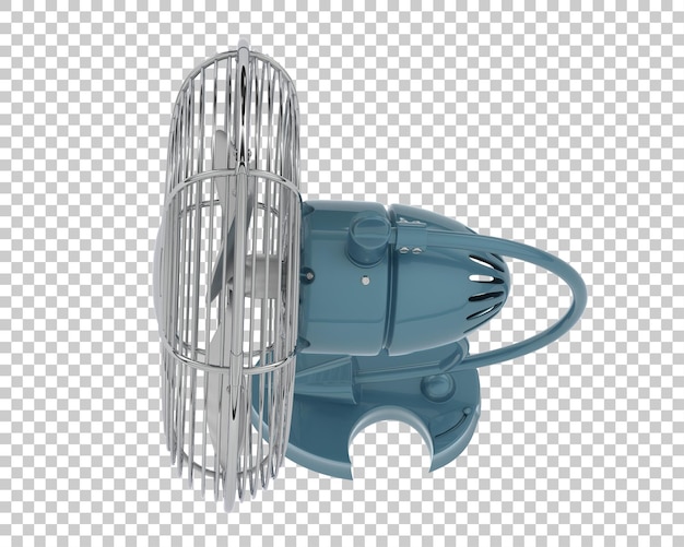Ventilatore elettrico isolato su sfondo trasparente illustrazione di rendering 3d
