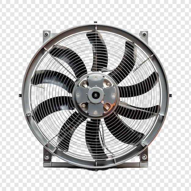 PSD ventilatore elettrico isolato su sfondo trasparente