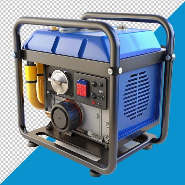 PSD electric generator on transparent background