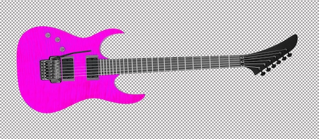 PSD electric guitar isolated
