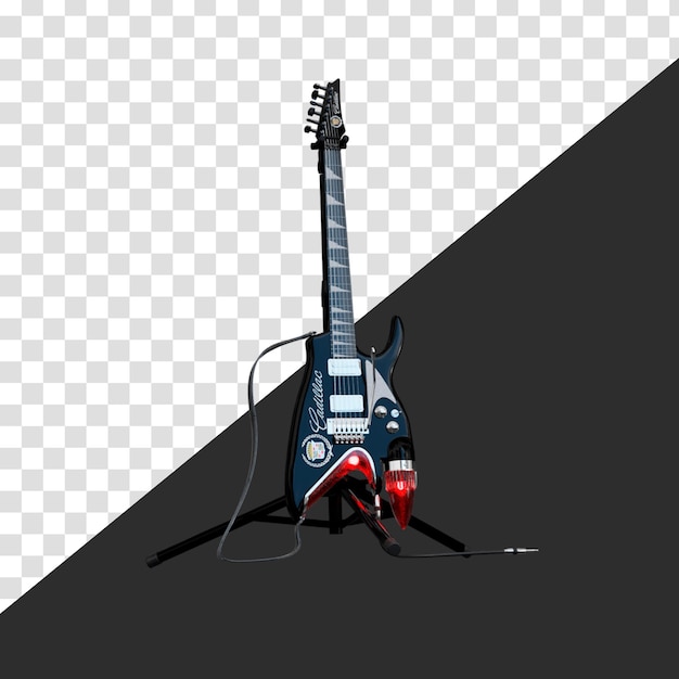 PSD electric guitar isolated