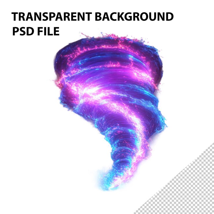 PSD electric purple vortex