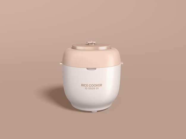 Electric rice cooker branding mockup