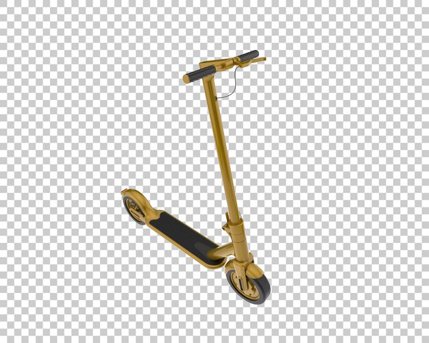 PSD electric scooter isolated on transparent background 3d rendering illustration