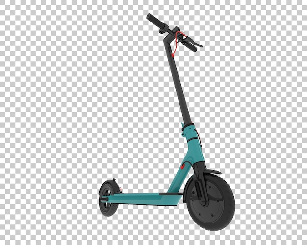 PSD electric scooter isolated on transparent background 3d rendering illustration