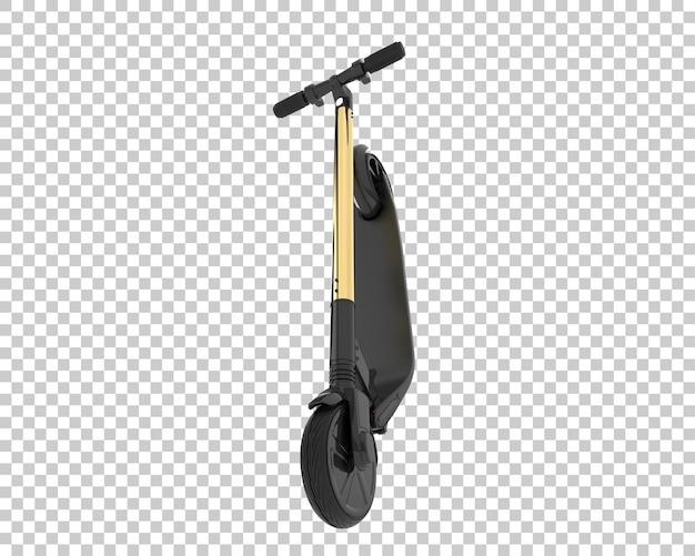 PSD electric scooter isolated on transparent background 3d rendering illustration