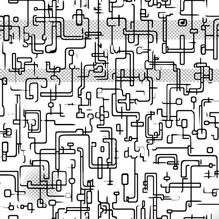 PSD electric scribbles sketch transparent background
