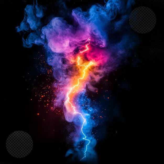 Electric Storm Abstract Lightning and Cosmic Energy