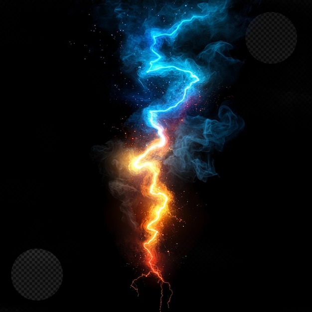 Electric Storm A Vibrant Fusion of Lightning and Fire