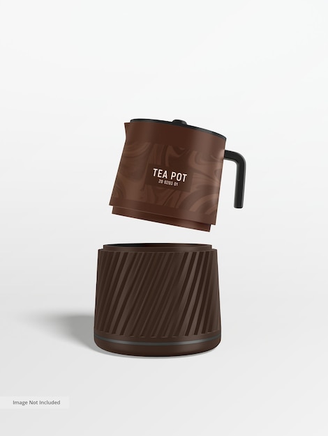 Mockup di branding per teiera elettrica