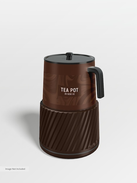 PSD electric tea pot branding mockup