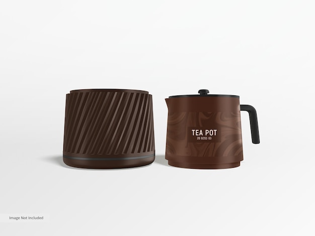 Electric tea pot branding mockup