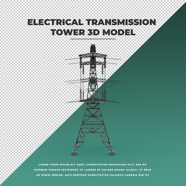 PSD electrical transmission tower