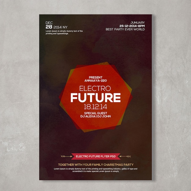 Electro Future Party Flyer