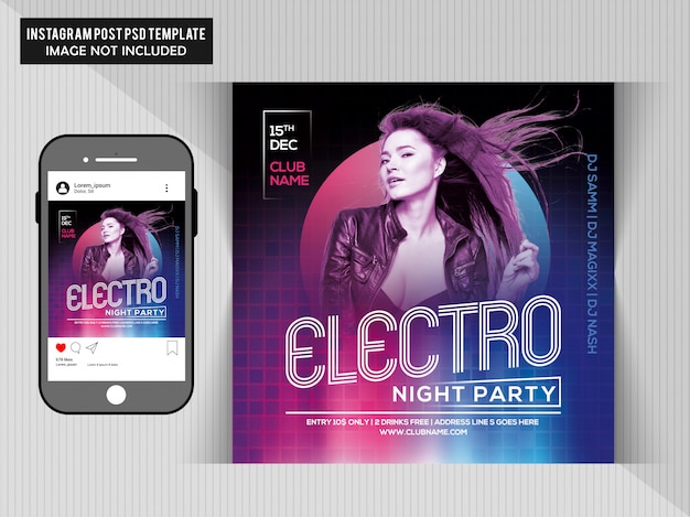 Electro night party-hoes in cd en telefoon