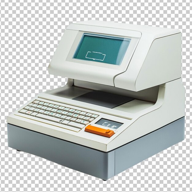 electronic data capture machine isolated on transparent background