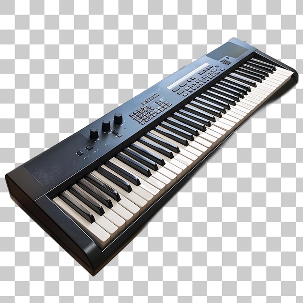 PSD electronic keyboard on white background