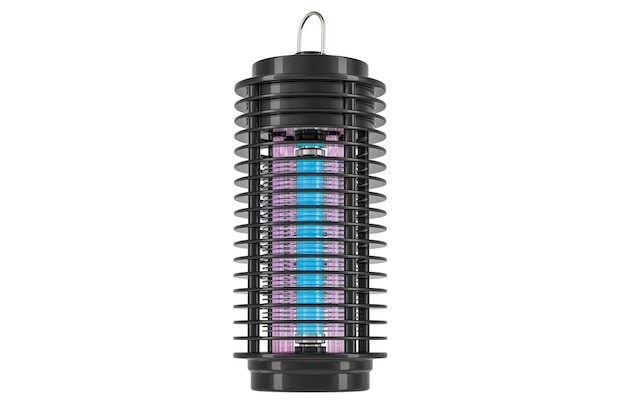 PSD electronic mosquito killer lamp 3d rendering isolated on transparent background