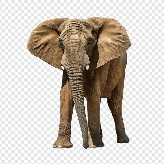 PSD elefant png geïsoleerd op transparante achtergrond