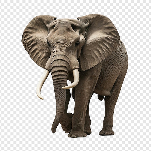 PSD elefant png geïsoleerd op transparante achtergrond