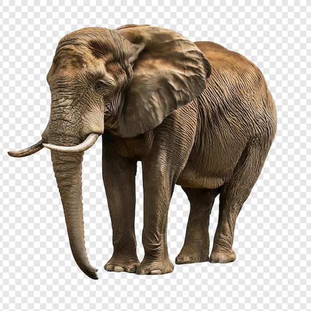 PSD elefant png geïsoleerd op transparante achtergrond