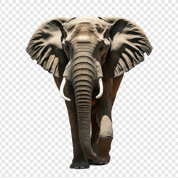 PSD elefant png geïsoleerd op transparante achtergrond