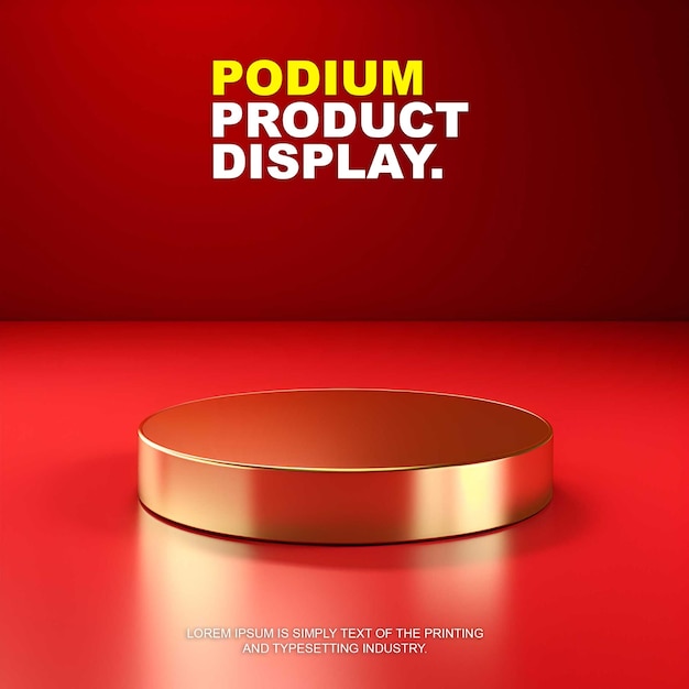 elegancki i luksusowy wzór wyświetlacza produktu na scenie na prezentację produktu