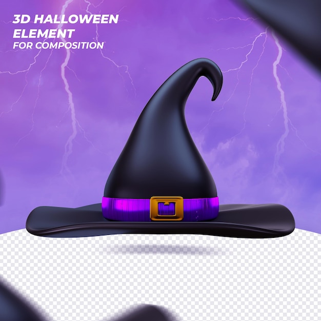 Elegant 3d render element for halloween