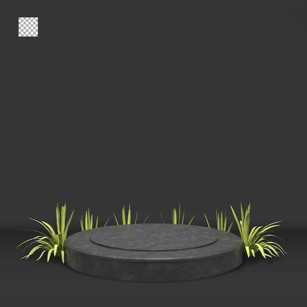 Elegant 3d render podium voor elegant design