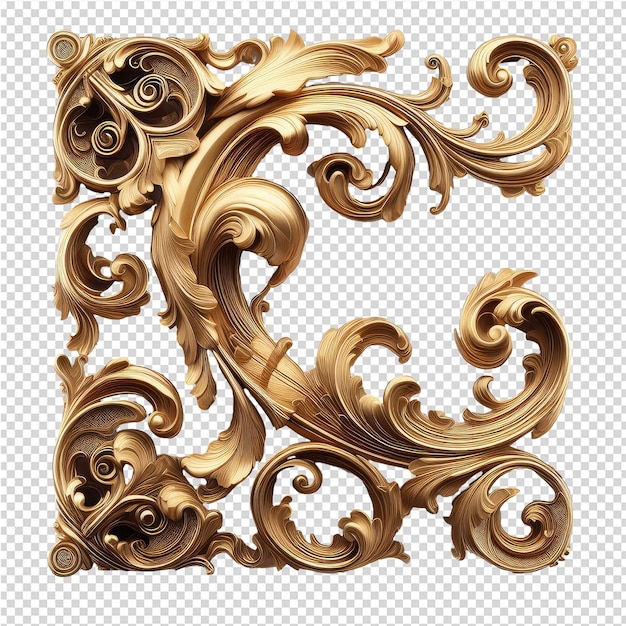 PSD elegant 3d versierd patroon met png achtergrond