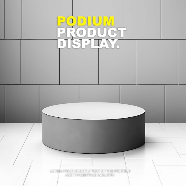 elegant and luxury podium stage product display mockup for show product presentation