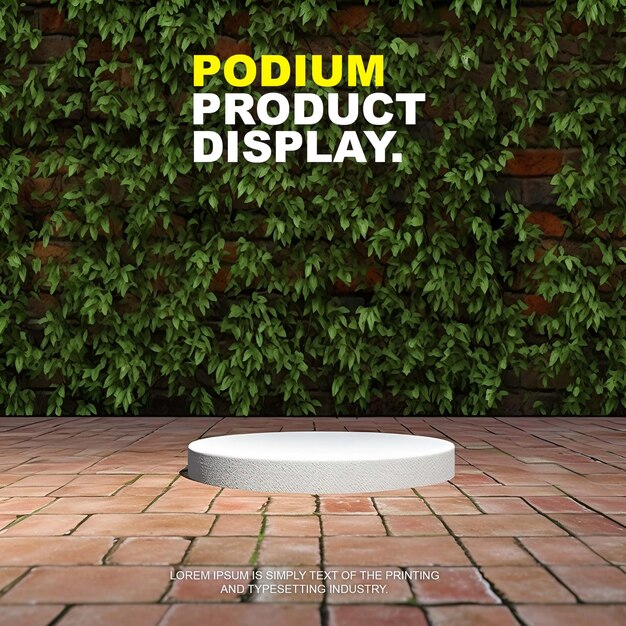 PSD Элегантный и роскошный подиумный дисплей продукта для презентации шоу продукта