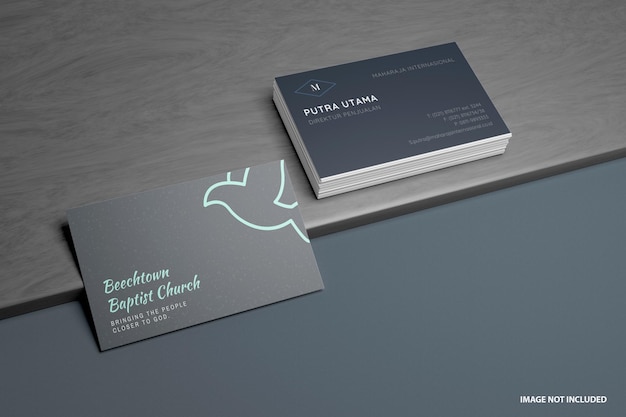 Элегантный и современный макет визитной карточки