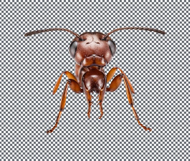 Elegant ant isolated on transparent background