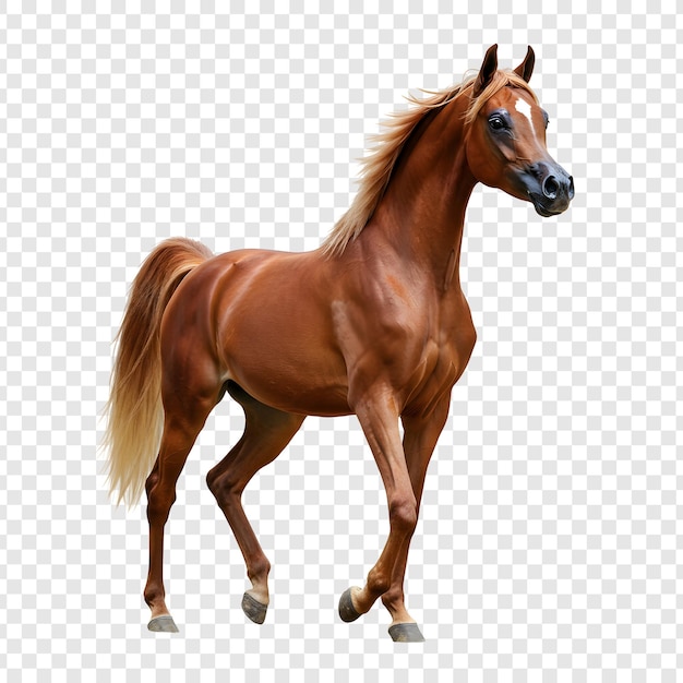 Elegant Arabisch paard in beweging
