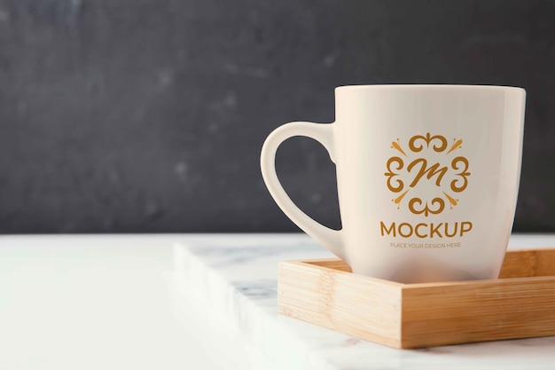 PSD elegant arrangement of mock-up tableware