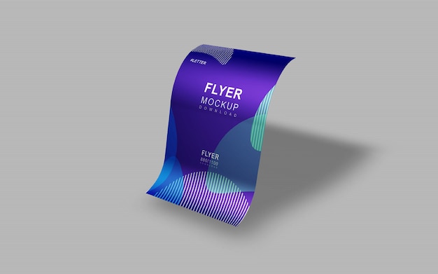 Elegant and beautiful simple flyer presentation mockup