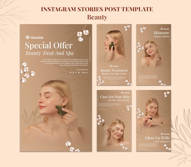 PSD elegant beauty template design