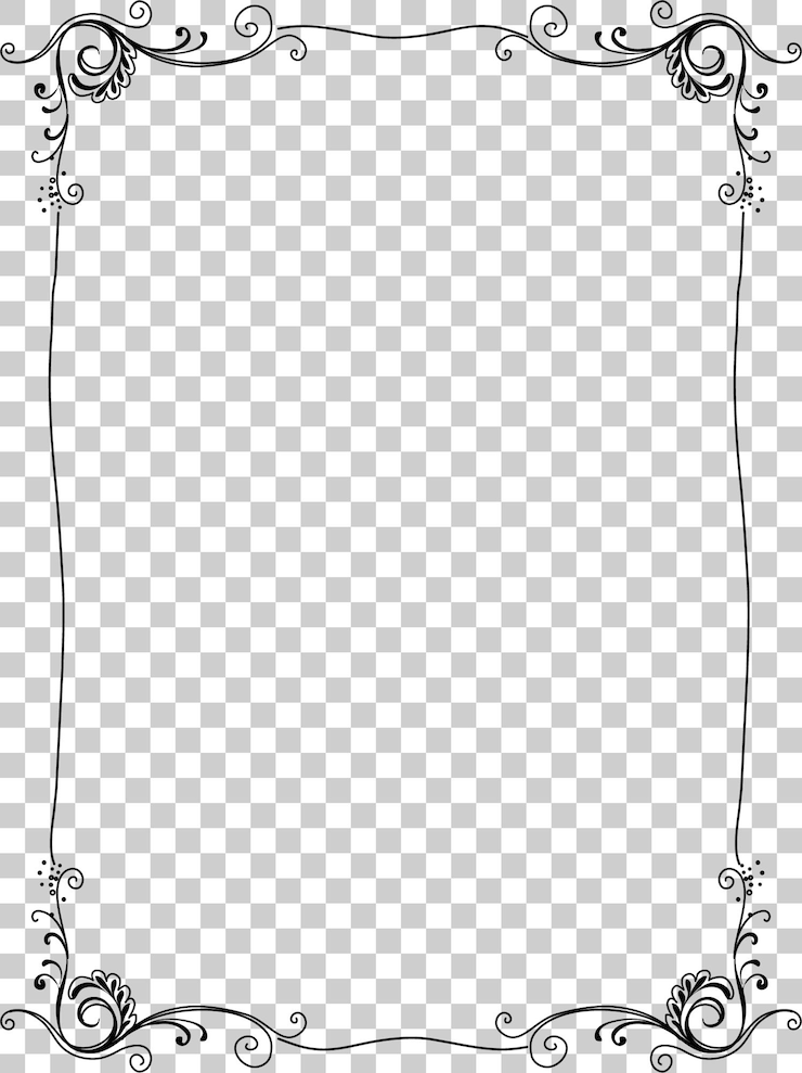PSD elegant bloemenframe