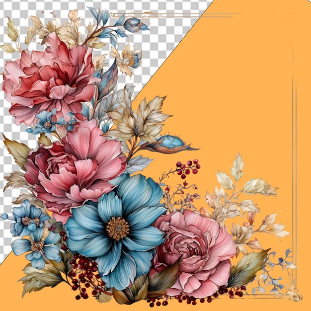 PSD elegant bloemenontwerp png